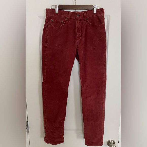 Banana Republic Pants - Banana Republic Red cherry Corduroy Vintage 90’s Classic Style Size 30